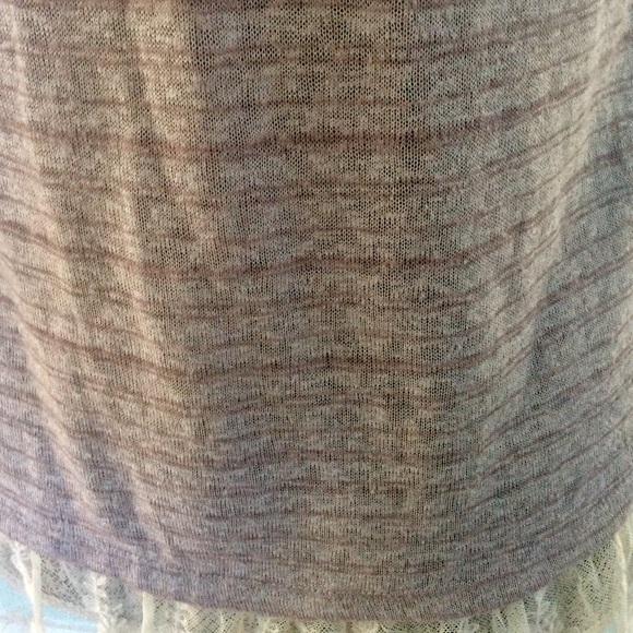 ❤️ EYESHADOW GRAY/LACE TANK Size M - Picture 3 of 6